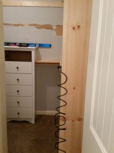 Closet edge, makeover, small closet