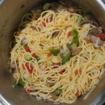 Mixed chicken spaghetti casserole