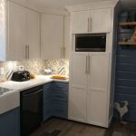 New kitchen, remodeled kitchen, flooded kitchen, new kitchen microwave