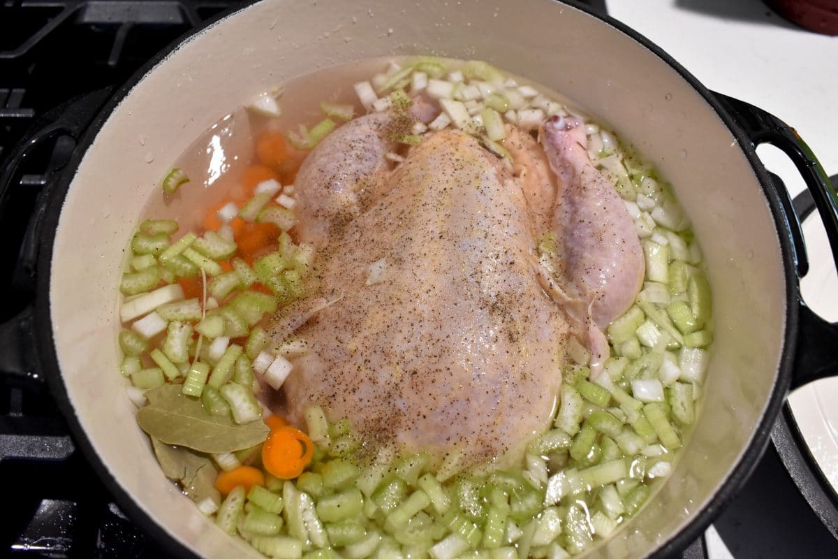 Homemade chicken and dumplings. Old fashioned, easy, from scratch chicken and dumpling recipe. Ultimate comfort dish.