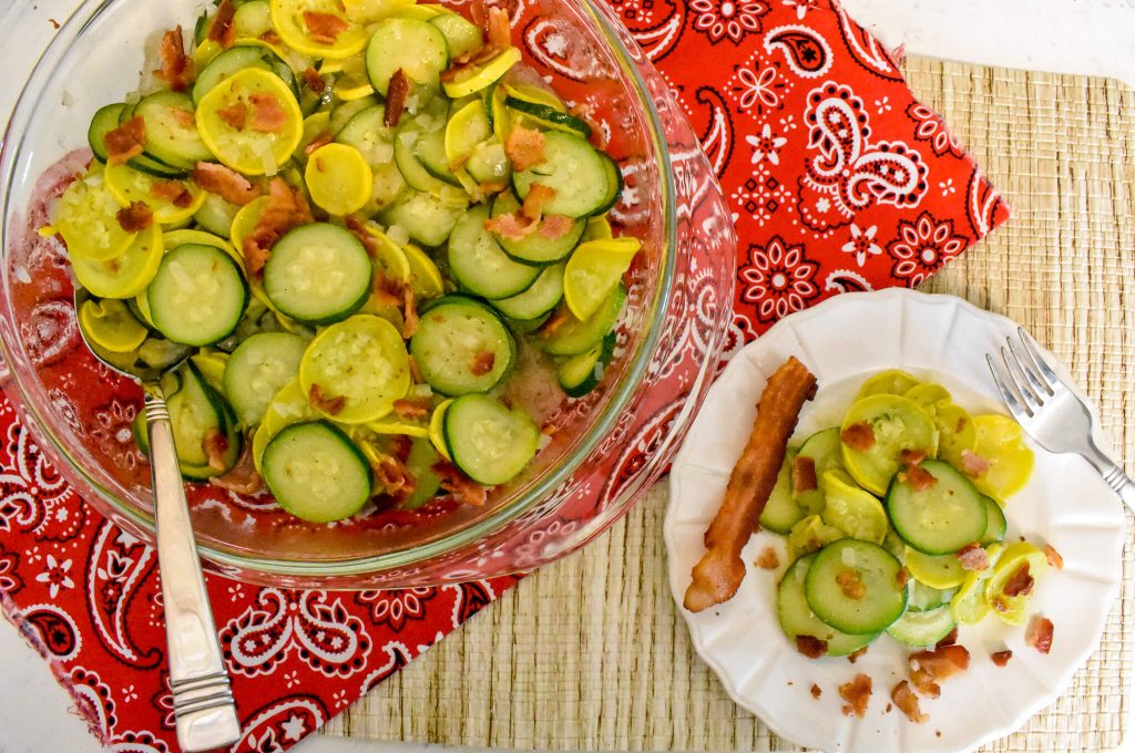 Bacon Fried Squash & Zucchini